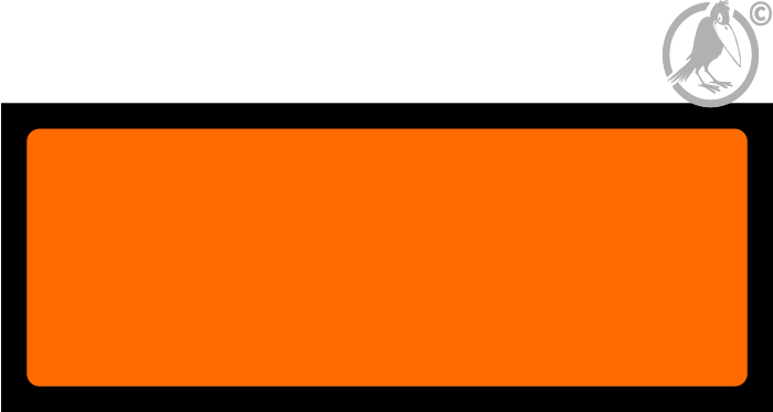 ADR Warntafel NEUTRAL 12 x 30 cm selbstklebend