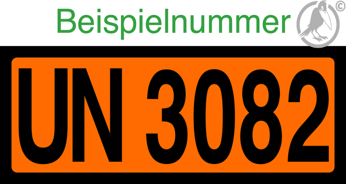 ADR Warntafel MIT EINDRUCK 12 x 30 cm selbstklebend