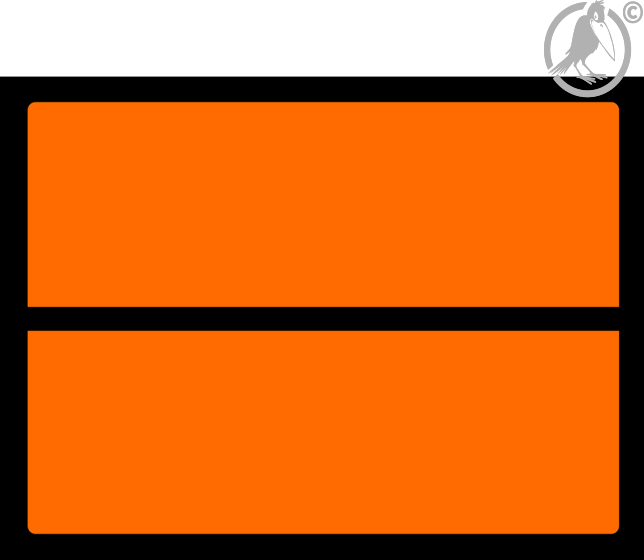 ADR Warntafel NEUTRAL 40 x 30 cm selbstklebend