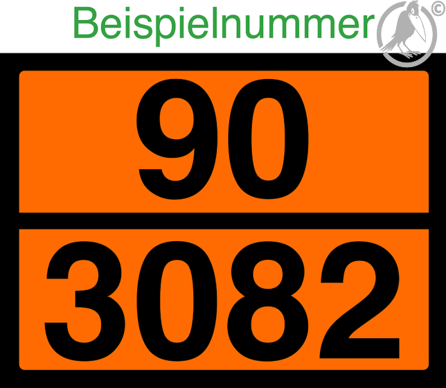 ADR Warntafel MIT EINDRUCK 40 x 30 cm selbstklebend