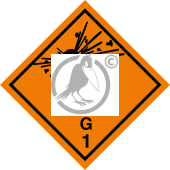 Gefahrgutaufkleber Klasse 1.1G