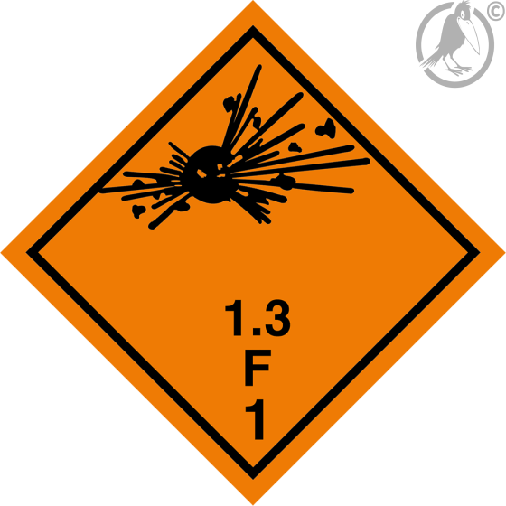 Gefahrgutaufkleber Klasse 1.3F