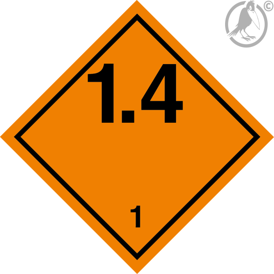 Gefahrgutaufkleber Klasse 1.4