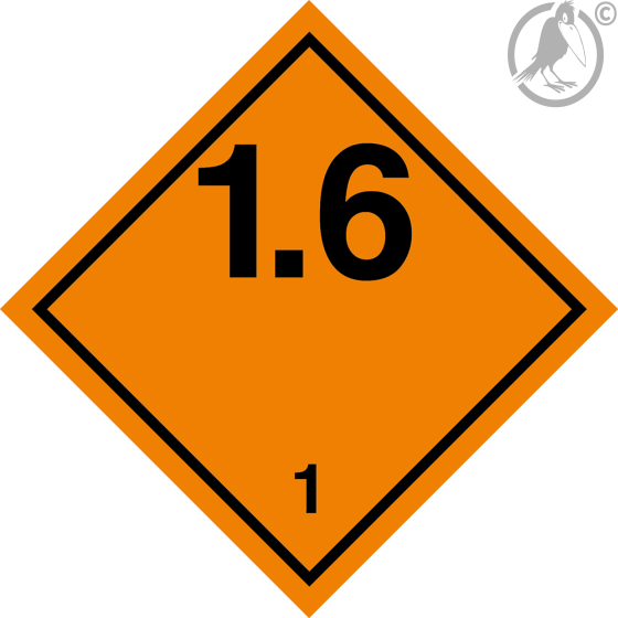 Gefahrgutaufkleber Klasse 1.6 EXPLOSIV