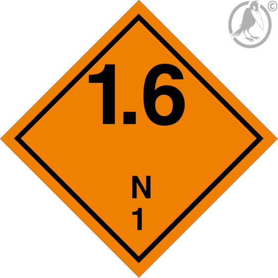 Gefahrgutaufkleber Klasse 1.6N