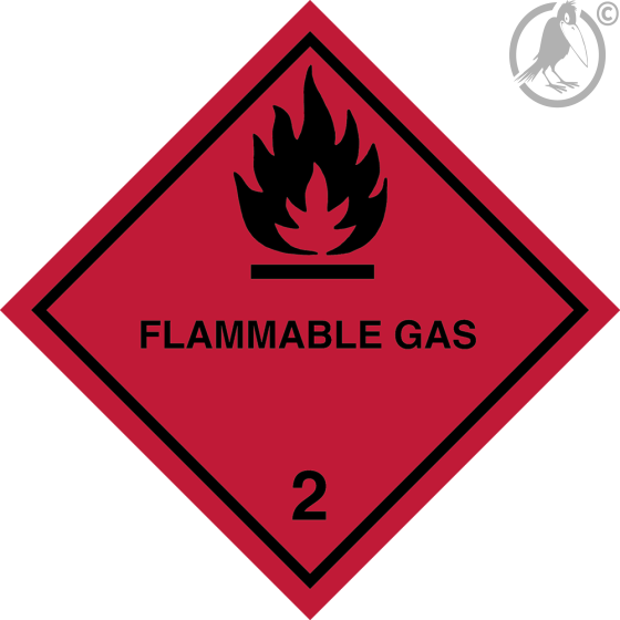 Gefahrgutaufkleber Klasse 2.1 FLAMMABLE GAS