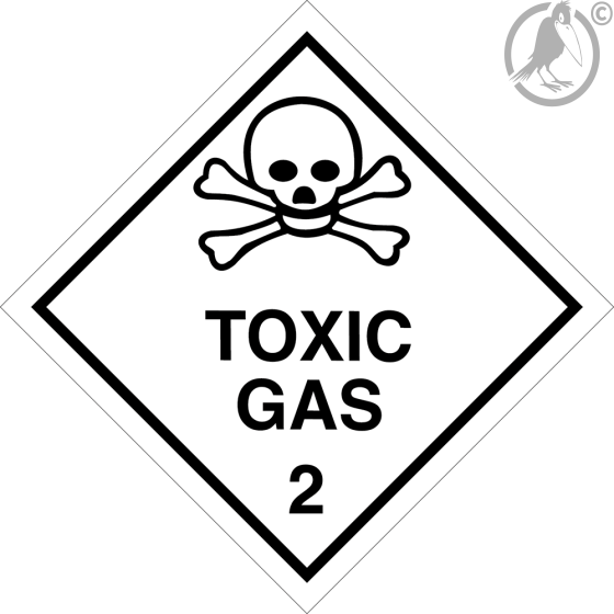 Gefahrgutaufkleber Klasse 2.3 TOXIC GAS