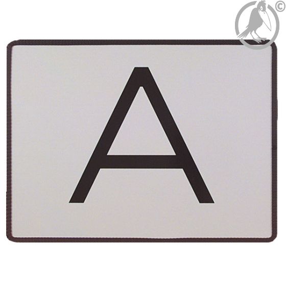 Warntafel (A-Tafel) Abfalltransport KrWG, aus verzinktem Stahlblech, komplett mit Haltebügel, 400 x 300 mm