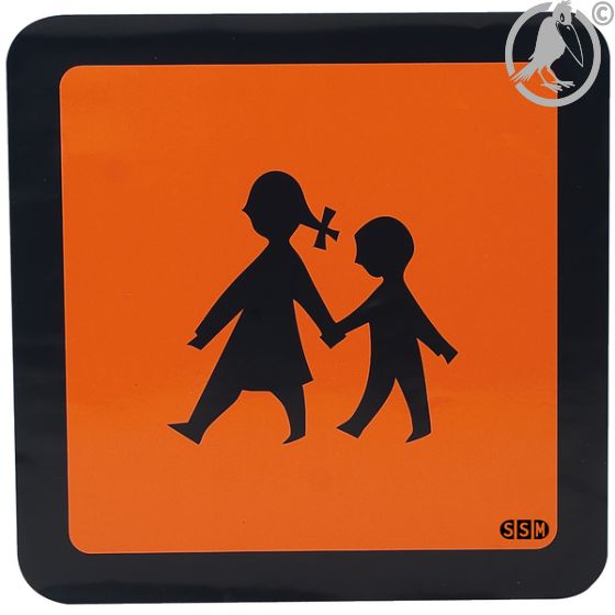 Schulbusschild als Magnetschild, reflektierend, 400 x 400 mm
