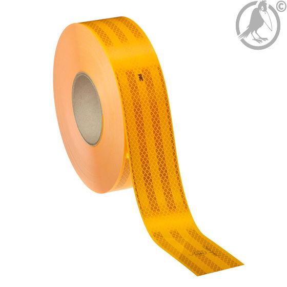 3M Konturmarkierung, Reflexfolie für Festaufbauten Typ 943, gelbe Folie, komplette Rolle mit 50,8 mm x 50 m