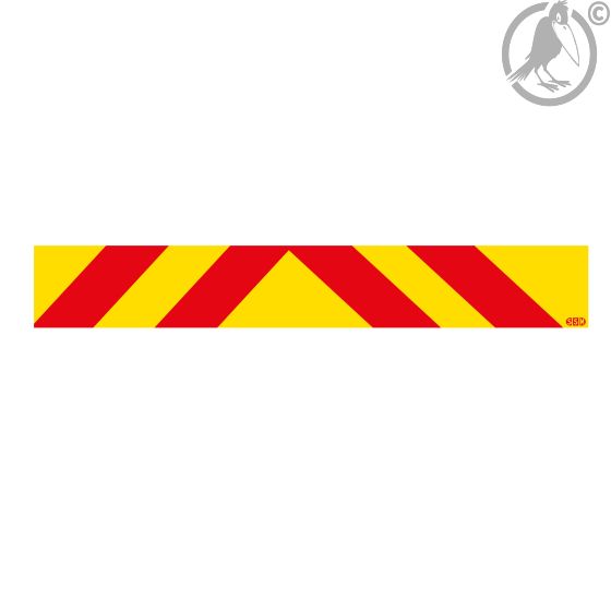 Heckmarkierung ECE 70, Vollmarkierung für Zugmaschinen mit Befestigungszubehör