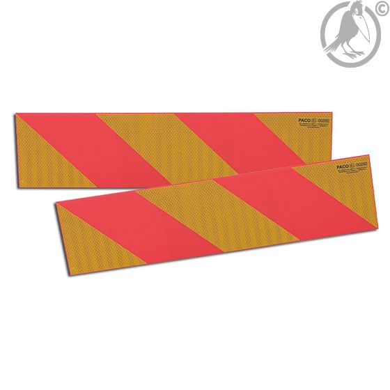 Heckmarkierung ECE 70.01., Halbmarkierung für Zugmaschinen, 1 Satz