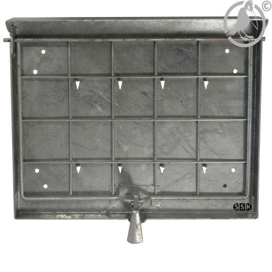 Zettelhalter RID für Güterwagen, Kesselwagen und Container, aus feuerverzinktem Stahl, 342 x 275 mm