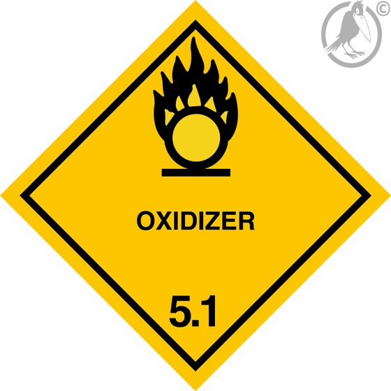 Gefahrgutaufkleber Klasse 5.1 OXIDIZER