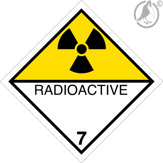 Gefahrgutaufkleber Klasse 7.D RADIOACTIVE