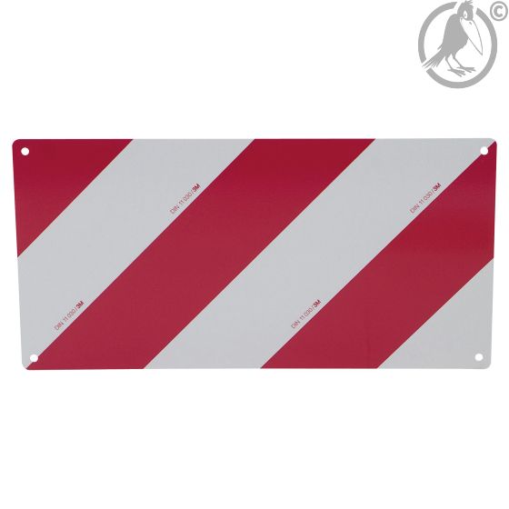 Warntafel DIN 30710 Aluminium, starr, rechtsweisend, 564 x 282 mm