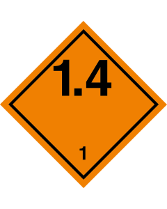 Gefahrgutaufkleber Klasse 1.4