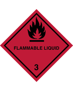 Gefahrgutaufkleber Klasse 3 FLAMMABLE LIQUID