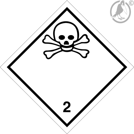 Gefahrgutaufkleber Klasse 2.3 TOXIC GAS