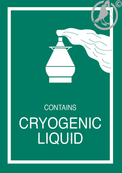 Cryogenic Liquid Aufkleber (Transportetikett)