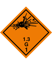 Gefahrgutaufkleber Klasse 1.3G