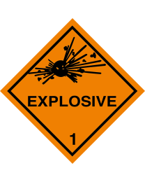 Gefahrgutaufkleber Klasse 1 EXPLOSIVE