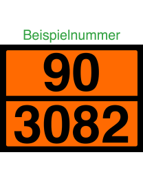 ADR Warntafel MIT EINDRUCK 40 x 30 cm selbstklebend