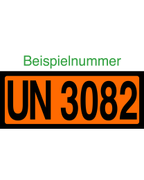 ADR Warntafel MIT EINDRUCK 12 x 30 cm selbstklebend