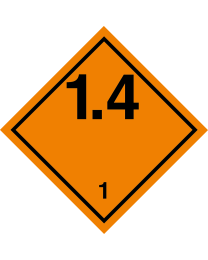 Gefahrgutaufkleber Klasse 1.4