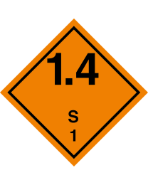 Gefahrgutaufkleber Klasse 1.4S EXPLOSIV