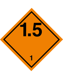 Gefahrgutaufkleber Klasse 1.5 EXPLOSIV