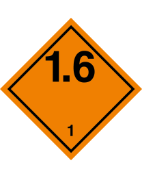 Gefahrgutaufkleber Klasse 1.6 EXPLOSIV