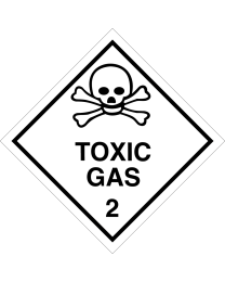 Gefahrgutaufkleber Klasse 2.3 TOXIC GAS