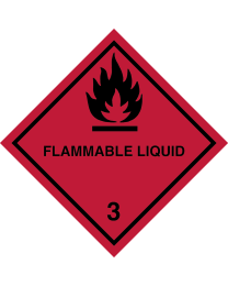 Gefahrgutaufkleber Klasse 3 FLAMMABLE LIQUID