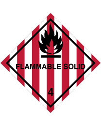 Gefahrgutaufkleber Klasse 4.1 FLAMMABLE SOLID
