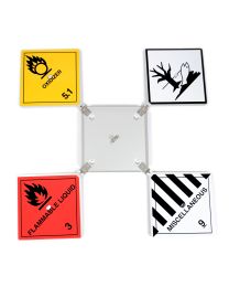 Ausgeklappte Gefahrzettelbox