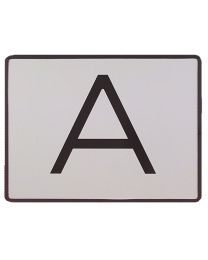 Warntafel (A-Tafel) Abfalltransport KrWG, aus verzinktem Stahlblech, komplett mit Haltebügel, 400 x 300 mm