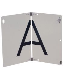 Warntafel (A-Tafel) Abfalltransport KrWG, aus Aluminium, klappbar, 400 x 300 mm