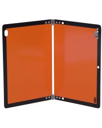 Gefahrguttafel Warntafel ADR, klappbar, mit Drehverschluss aus Aluminium, 400 x 300 mm