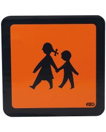 Schulbusschild, Aufkleber reflektierend, 400 x 400 mm