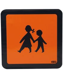 Schulbusschild, Aufkleber reflektierend, 600 x 600 mm