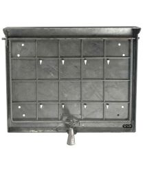 Zettelhalter RID für Güterwagen, Kesselwagen und Container, aus feuerverzinktem Stahl, 342 x 275 mm