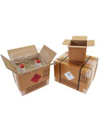 Gefahrgutkarton 1-wellig, Inhalt 6 l, braun Qualität 1.5 | "Preis auf Anfrage"