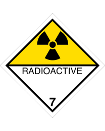 Gefahrgutaufkleber Klasse 7.D RADIOACTIVE