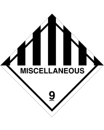 Gefahrgutaufkleber Klasse 9 MISCELLANEOUS