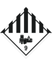 Gefahrgutaufkleber Klasse 9A Lithium Batterie