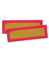 Heckmarkierung ECE 70, Halbmarkierung für Anhänger u. Auflieger mit Befestigungszubehör, 1 Satz