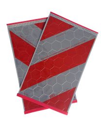 Warnmarkierung für Ladebordwände ohne Halterung, rechtsweisend, 440 x 260 mm