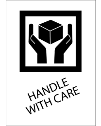 HANDLE WITH CARE AUFKLEBER (Transportaufkleber)