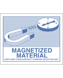 MAGNETIZED MATERIAL Aufkleber (Transportetikett)